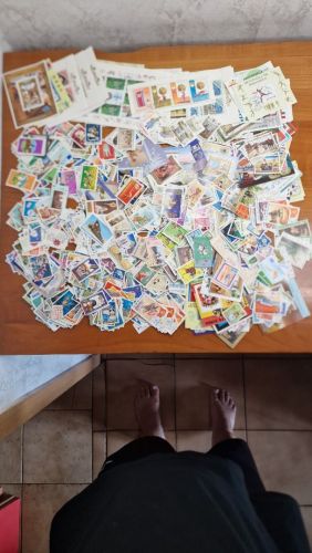 Kiloware Papierfrei  410g   Alle Welt   Asien  Übersee