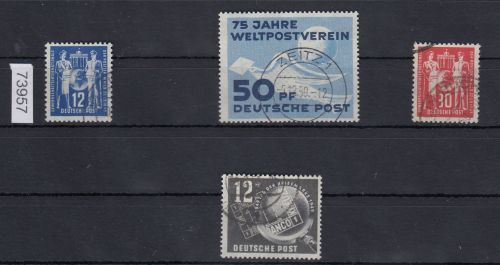 DDR 1949, Mich.-Nr.: 242-45  gestempelt Komplett
