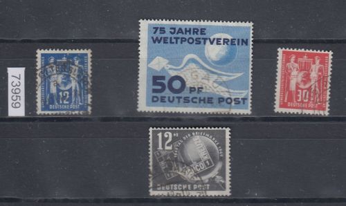 DDR 1949, Mich.-Nr.: 242-45  gestempelt Komplett