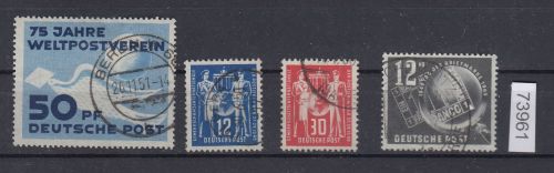 DDR 1949, Mich.-Nr.: 242-45  gestempelt Komplett