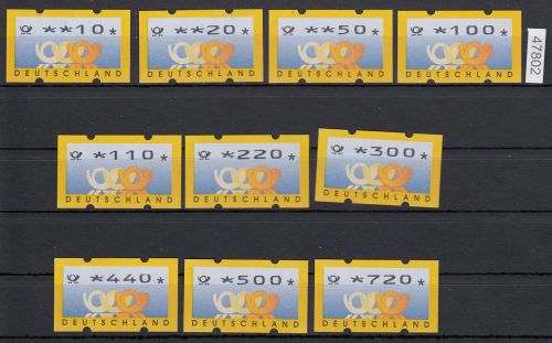 Bund 1999, Mich.-Nr.: ATM 3  **  10-720 Pf VS 2