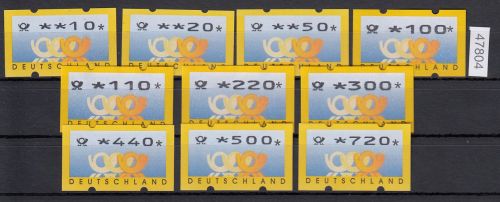 Bund 1999, Mich.-Nr.: ATM 3  **  10-720 Pf VS 2