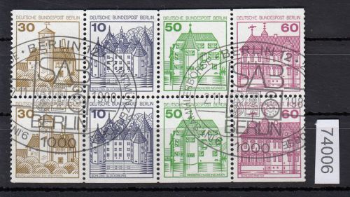 Berlin 1980, Mich.-Nr.: H-Blatt 20 gestempelt  Berlin  Stempel