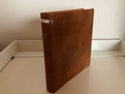 Lindner Ringbinder (18 Ringe) 1 mal gebraucht Leer braun