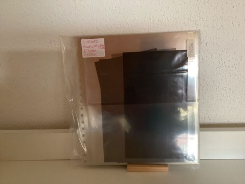 Lindner Klarsichthüllen + schwarzes ZWB glasklar  15 Stück 2 Taschen  gebraucht