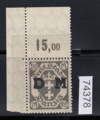 Danzig Dienst 1922 Mi.Nr. D 22  **  Eckrand