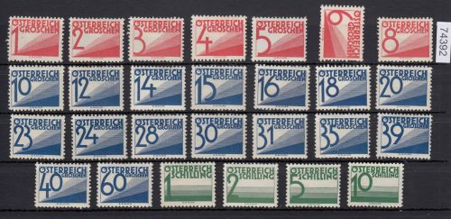 Österreich 1925, Mich.-Nr.: Porto 132-58 *