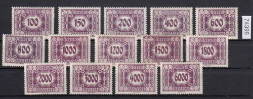 Österreich 1922, Mich.-Nr.: Porto 118-31 *