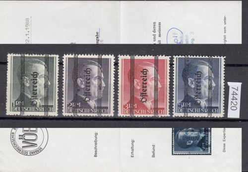 Österreich 1945, Mich.-Nr.: 693-696 I ** geprüft