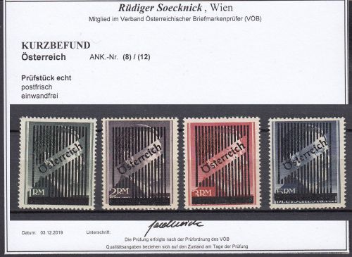 Österreich 1945, Mich.-Nr.:  Va-d ** Hitler Aufdrucke   geprüft  Befund