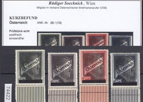 Österreich 1945, Mich.-Nr.:  Va-d ** Hitler Aufdrucke   geprüft  Befund