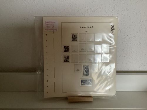 Leuchtturm Saarland Vordruck  Alte Beschriftung mit Klemmtaschen gebraucht