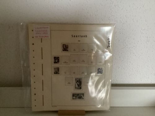 Leuchtturm Saarland Vordruck  Alte Beschriftung mit Klemmtaschen gebraucht
