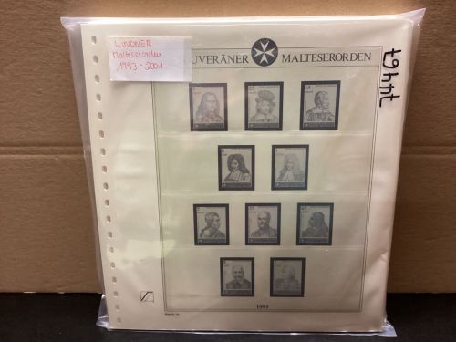 Lindner Malteserorden Vordrucke 1993-2001 gebraucht