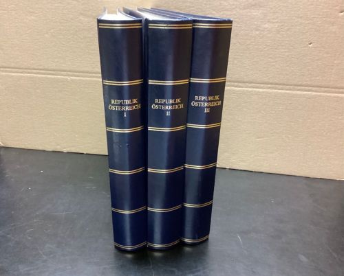 Collecta Österreich  1945-2003 3 Stück Alben mit Vordrucke ohne Klemmtaschen