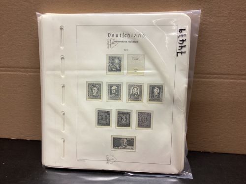 Leuchtturm Bund 1949-76 Vordrucke gebraucht alte Beschriftung. LESEN