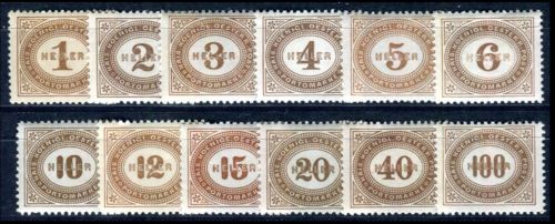 Österreich 1900, Mich.-Nr.:Porto 22-33 *