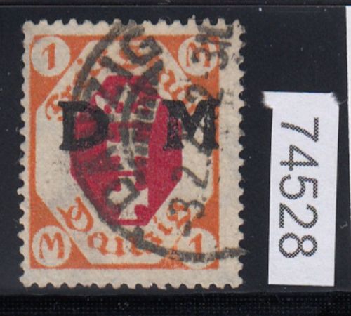 Danzig Dienst 1921 Mi.Nr. D 11 IV  gestempelt geprüft  Plattenfehler   170,00