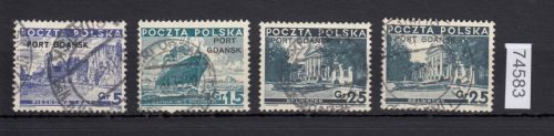 Danzig Hafen 1936 Mi.Nr. 29-31 I+II  gestempelt   Michel 88,00