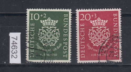 Bund 1950, Mich.-Nr.: 121+22 Gestempelt  Komplett