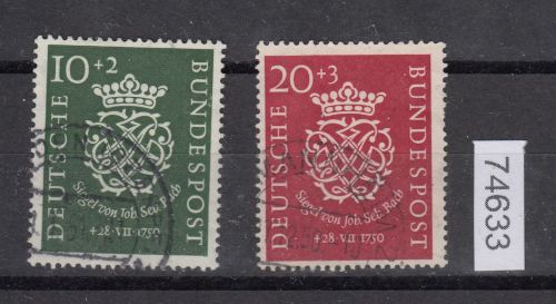 Bund 1950, Mich.-Nr.: 121+22 Gestempelt  Komplett
