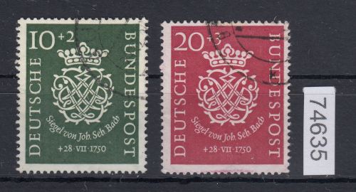 Bund 1950, Mich.-Nr.: 121+22 Gestempelt  Komplett