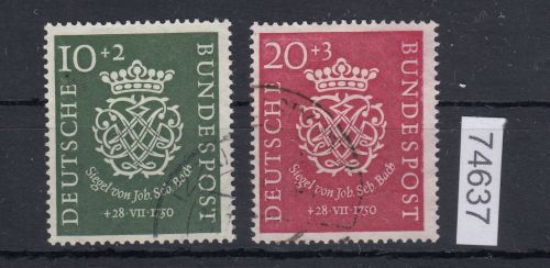 Bund 1950, Mich.-Nr.: 121+22 Gestempelt  Komplett