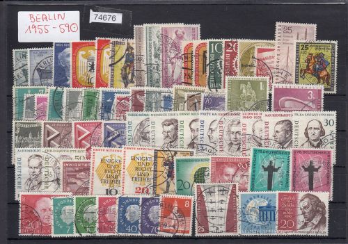 Berlin 1955-59, Mich.-Nr.: 126-90 Komplett Gestempelt