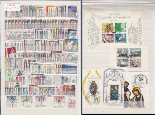Berlin 1970-79, Mich.-Nr.: 353-613 Komplett Gestempelt