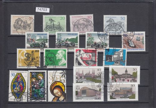 Berlin 1969-87, Mich.-Nr.: Block 2-8 gestempelt Einzelmarken