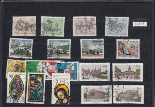 Berlin 1969-87, Mich.-Nr.: Block 2-8 gestempelt Einzelmarken