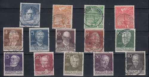 Berlin 1952, Mich.-Nr.: 87-100 Komplett Gestempelt