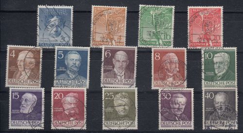 Berlin 1952, Mich.-Nr.: 87-100 Komplett Gestempelt