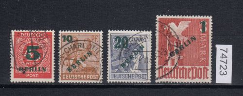 Berlin 1949, Mich.-Nr.: 64-67 gestempelt