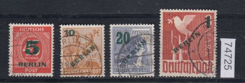 Berlin 1949, Mich.-Nr.: 64-67 gestempelt