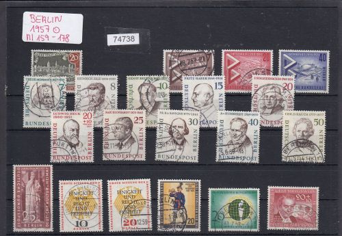 Berlin 1957, Mich.-Nr.: 159-78 Komplett Gestempelt