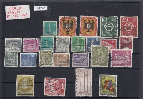 Berlin 1956, Mich.-Nr.: 135-58 Komplett Gestempelt