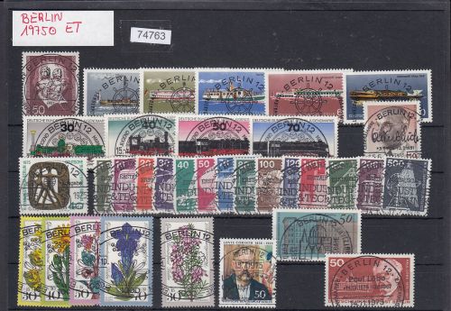Berlin 1975, Mich.-Nr.: Komplett Gestempelt+gummi  LUXUS Ersttag mit Berlin Stpl.