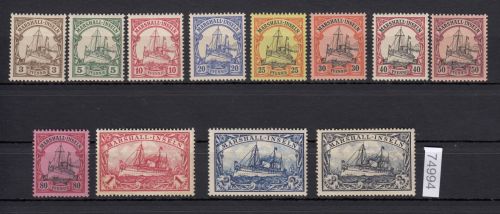 Kolonien Marshall-Inseln 1901, Mich.-Nr.: 13-24 **