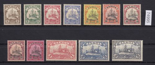 Kolonien Samoa 1900, Mich.-Nr.: 7-18 **
