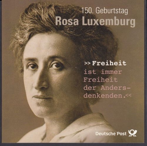 Bund  Gedenkset / Schmuckblatt   Rosa Luxemburg