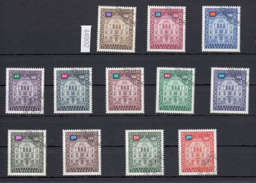 Liechtenstein 1976 : Mi.-Nr.:Dienst 57-68 gestempelt