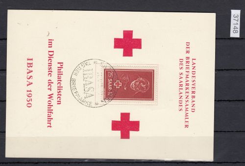 Saarland 1950 Mi. Nr. 292 Gestempelt auf Karte
