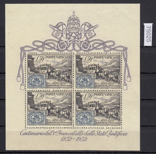 Vatikan 1952 Mi.-nr.: Block 1 *