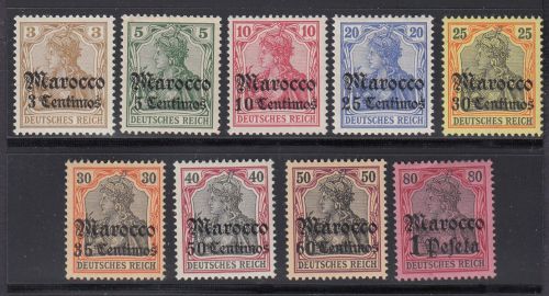DAP Marokko 1905, Mich.-Nr.: 21-29 *