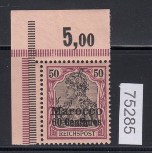DAP Marokko 1900, Mich.-Nr.: 14  *   Eckrand