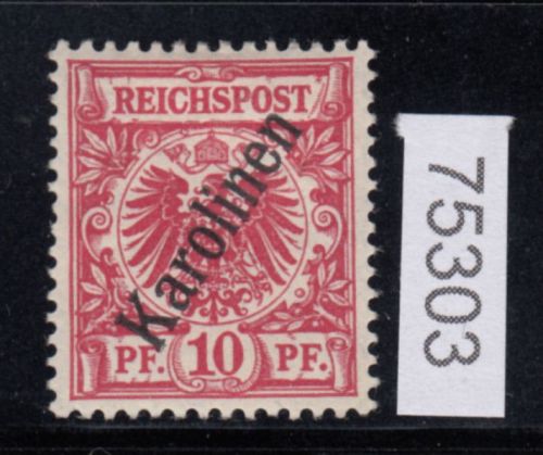 Kolonien Karolinen 1900, Mich.-Nr.:  3 II c * geprüft   Michel 260,00