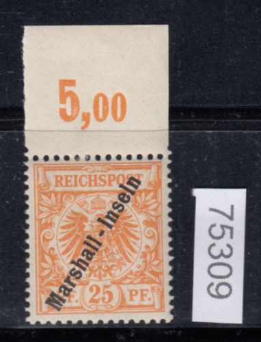 Kolonien Marshall-Inseln 1899, Mich.-Nr.: 11  *   Oberrand