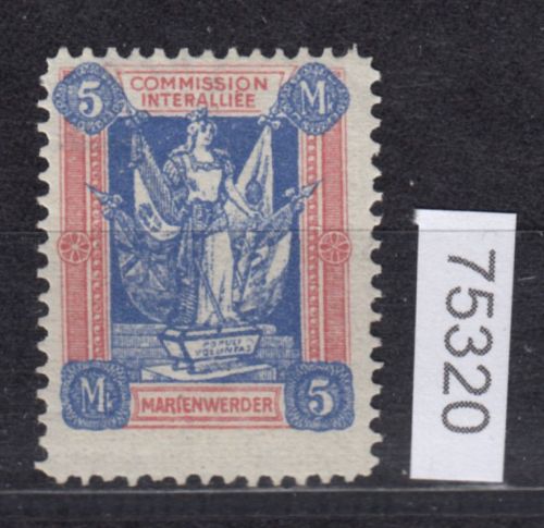 Abstimmung. Marienwerder 1920, Mi.-Nr. 14 a *