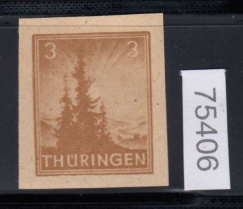 SBZ  1945 Mi.-Nr.: 92 AX a v U  ** geprüft    vierseitig ungezähnt